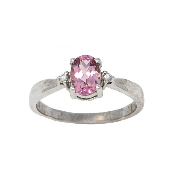 Pink tourmaline store ring